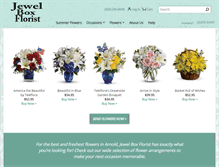 Tablet Screenshot of jewelboxflorist.net